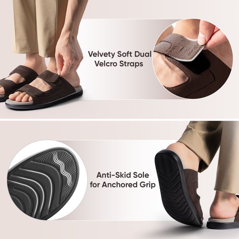 Frido Men Dual Strap Comfort Sandals - Image 5