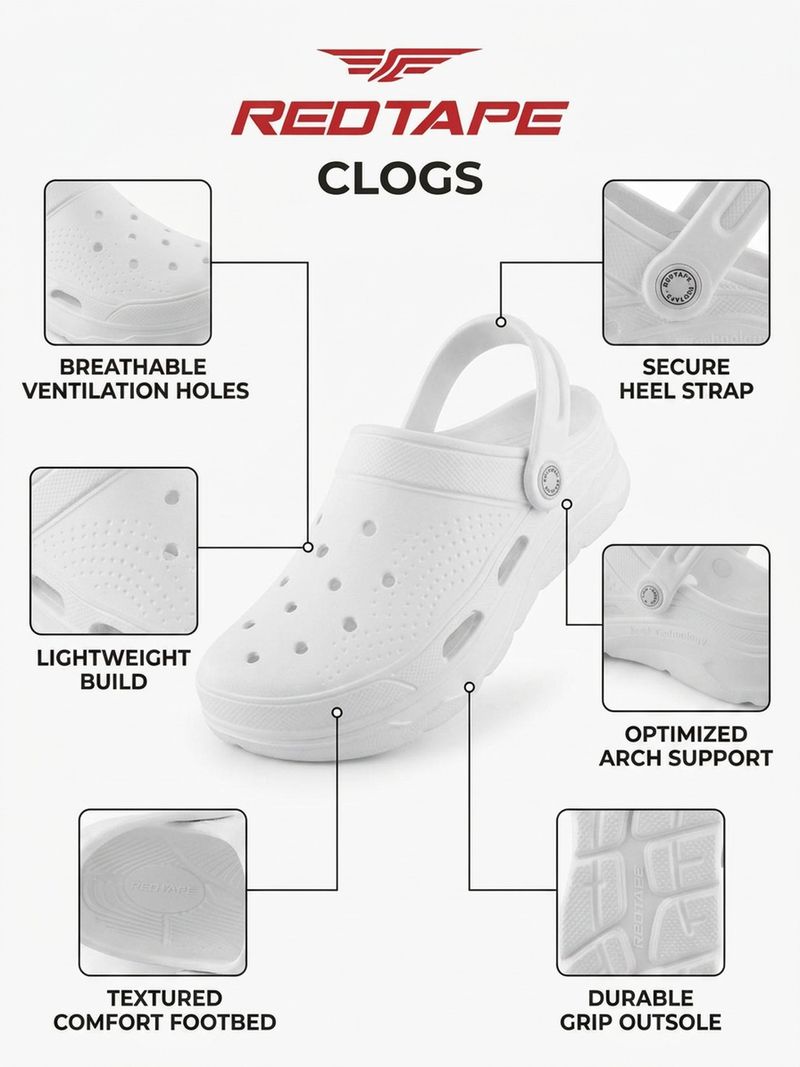RED TAPE Men Clogs Sandal - Image 6