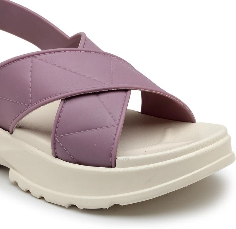 OMRPM Women Wedges Sandal (Purple , 6) - Image 4