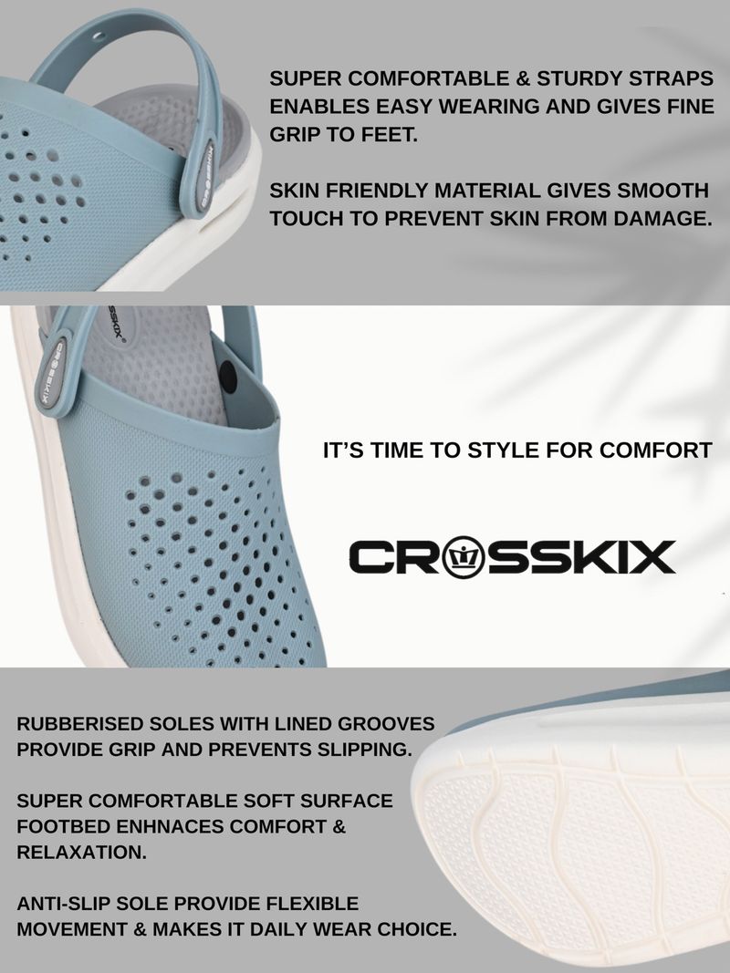Crosskix Men AeroComfort 2.0 Sport Clogs (Blue, 8) - Image 5