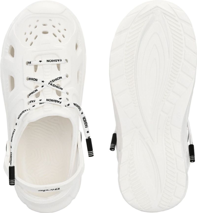 Birde Men Latest Stylish Fashionable, Lightweight Everyday Comfort Clogs Sandal (White , 7) - Image 6