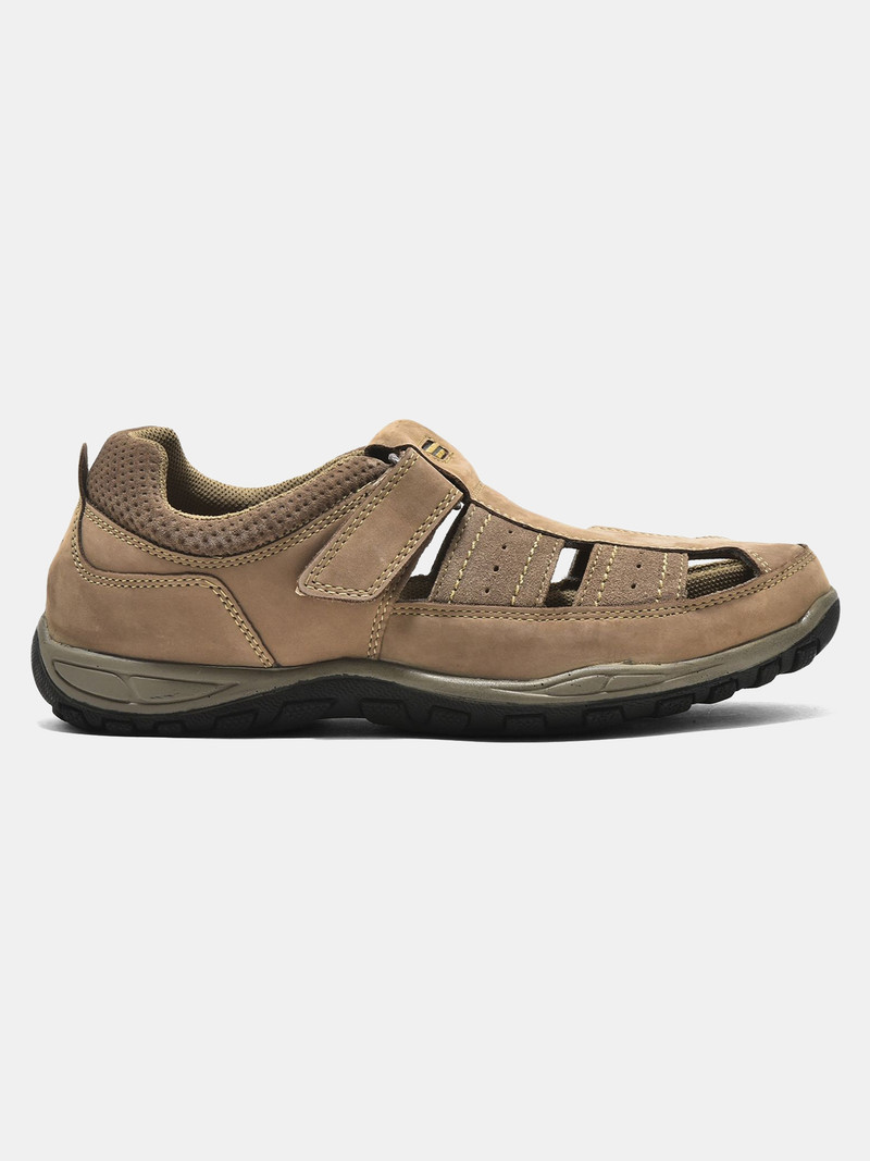 WOODLAND Men Outdoor Comfortable Lightweight Everyday Use Casual Sandal (Khaki , 8)
