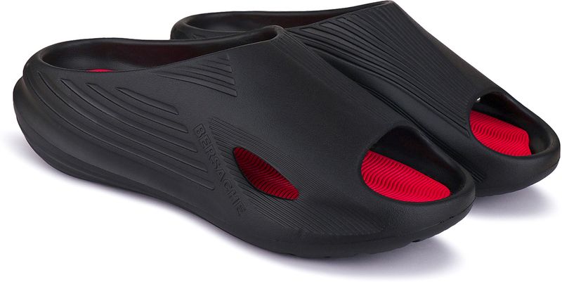 BERSACHE Men Slides Black Red 8 - Image 2