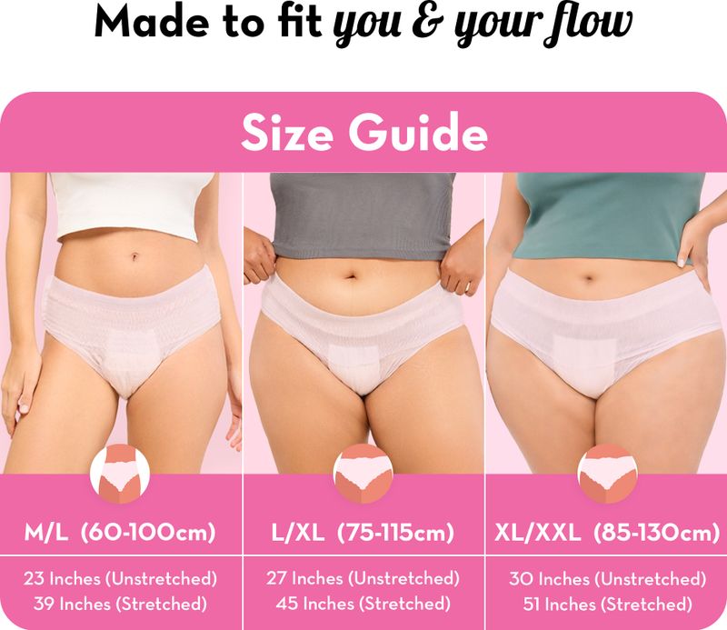 PLUSH Comfort High Waist Disposable Period Panty M/L - Image 6