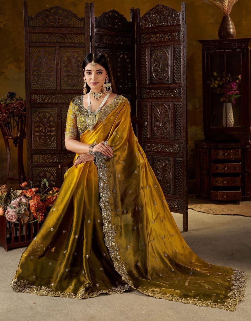 RK Creation Embroidered Berhampuri Silk Saree - Image 6