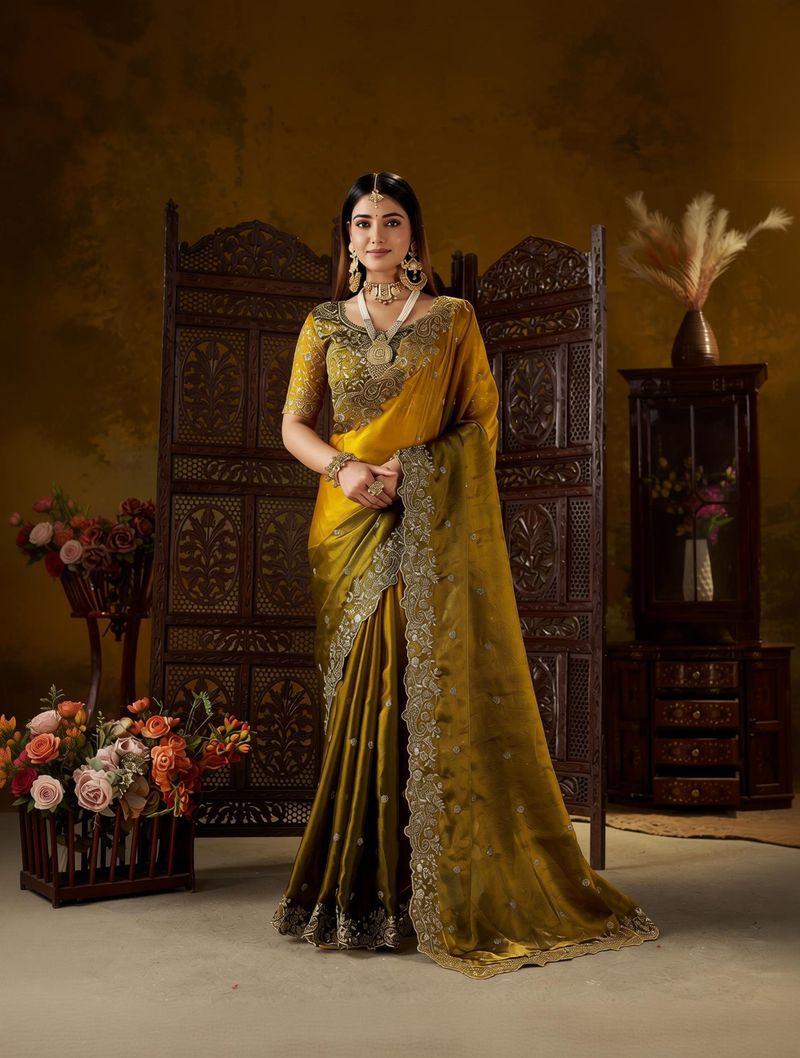 RK Creation Embroidered Berhampuri Silk Saree - Image 2