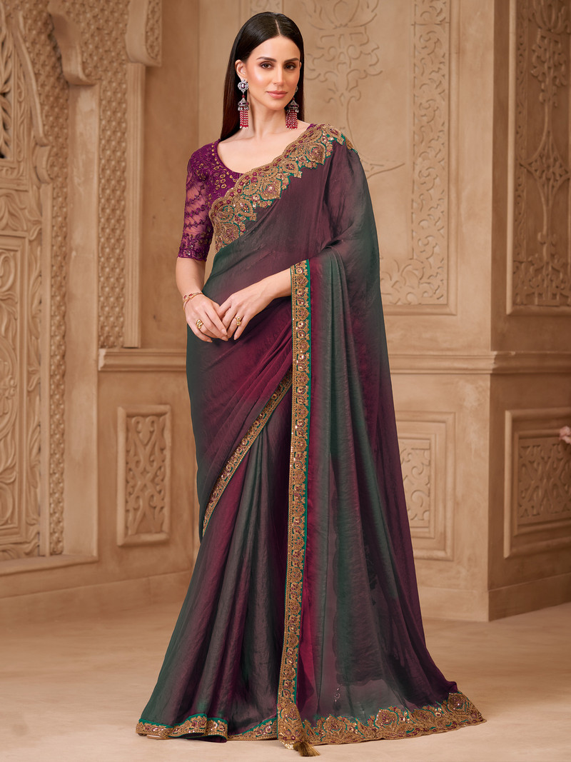 JIVI CLOTHING Digital Print Handloom Linen Saree