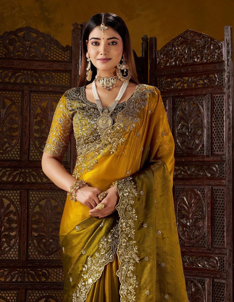 RK Creation Embroidered Berhampuri Silk Saree - Image 5