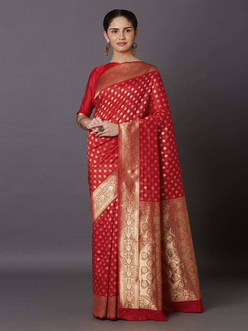 Krishna Woven Banarasi Art Silk Saree