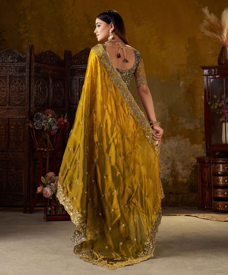 RK Creation Embroidered Berhampuri Silk Saree - Image 4