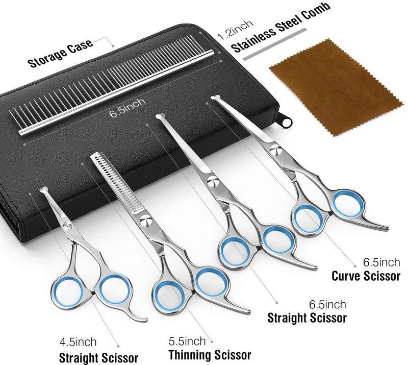 YMS 6 in 1 Dog Grooming Scissor Kit - Image 3
