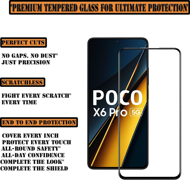 ANILUQ Tempered Glass for Poco X6 Pro 5G - Image 3