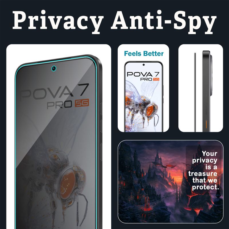 ArmourPro Edge To Edge Tempered Glass for Tecno Pova 7 Pro 5G - Image 3