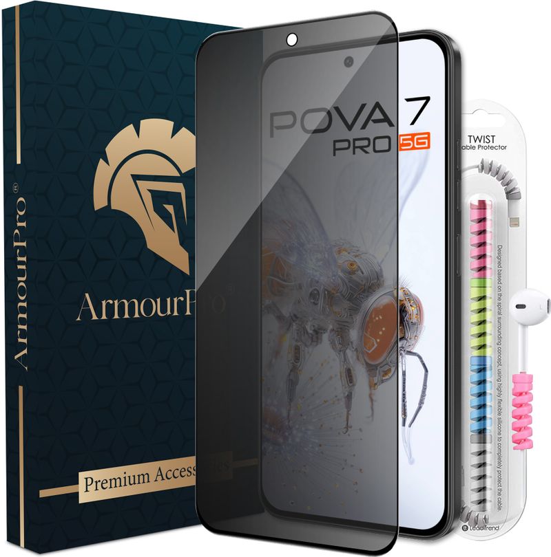 ArmourPro Edge To Edge Tempered Glass for Tecno Pova 7 Pro 5G - Image 2