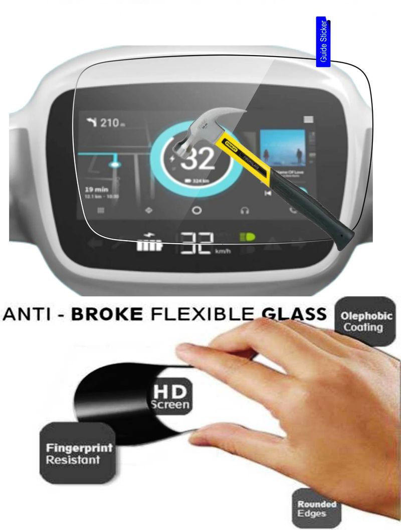 DESIBUZZ 9H Hammer Proof Nano FlexiGlass Screen Guard for Ola S1 Pro - Image 4