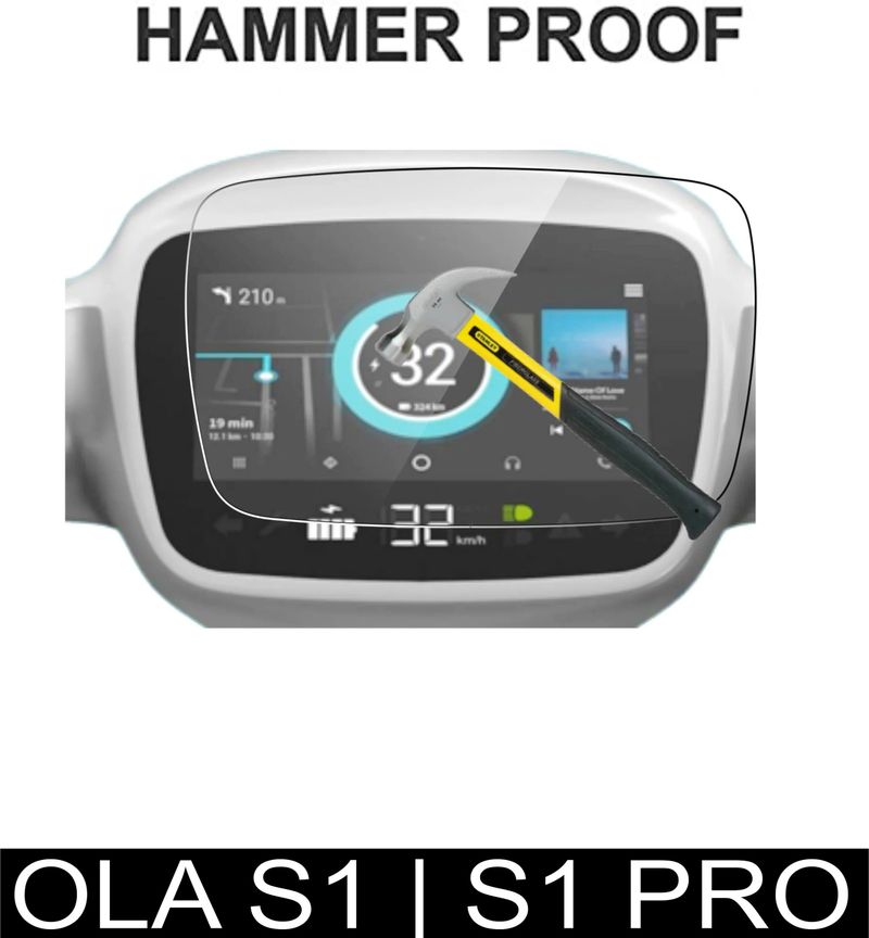 DESIBUZZ 9H Hammer Proof Nano FlexiGlass Screen Guard for Ola S1 Pro - Image 3