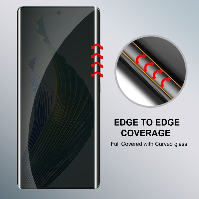 STP FEEL Tempered Glass Guard for Realme 14 Pro Plus 5G, Realme14ProPlus, Realme14ProPlus5G, UV Advanced Curved Privacy Screen Protector Guard with Easy Installation Kit (Pack of 1) - Image 5
