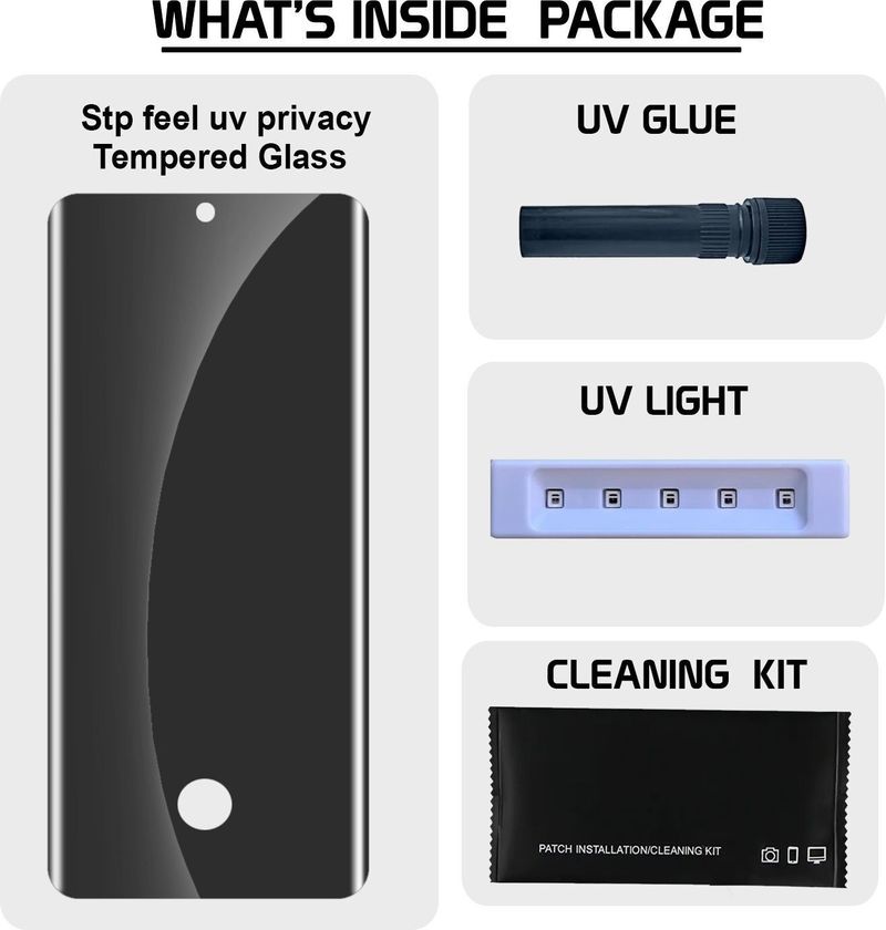 STP FEEL Tempered Glass Guard for Realme 14 Pro Plus 5G, Realme14ProPlus, Realme14ProPlus5G, UV Advanced Curved Privacy Screen Protector Guard with Easy Installation Kit (Pack of 1) - Image 6
