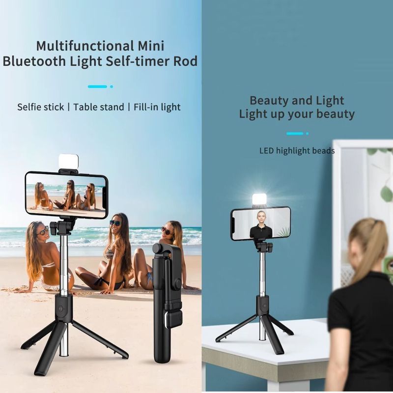 Unitouch Wireless Bluetooth Selfie Stick with Flash - Image 6
