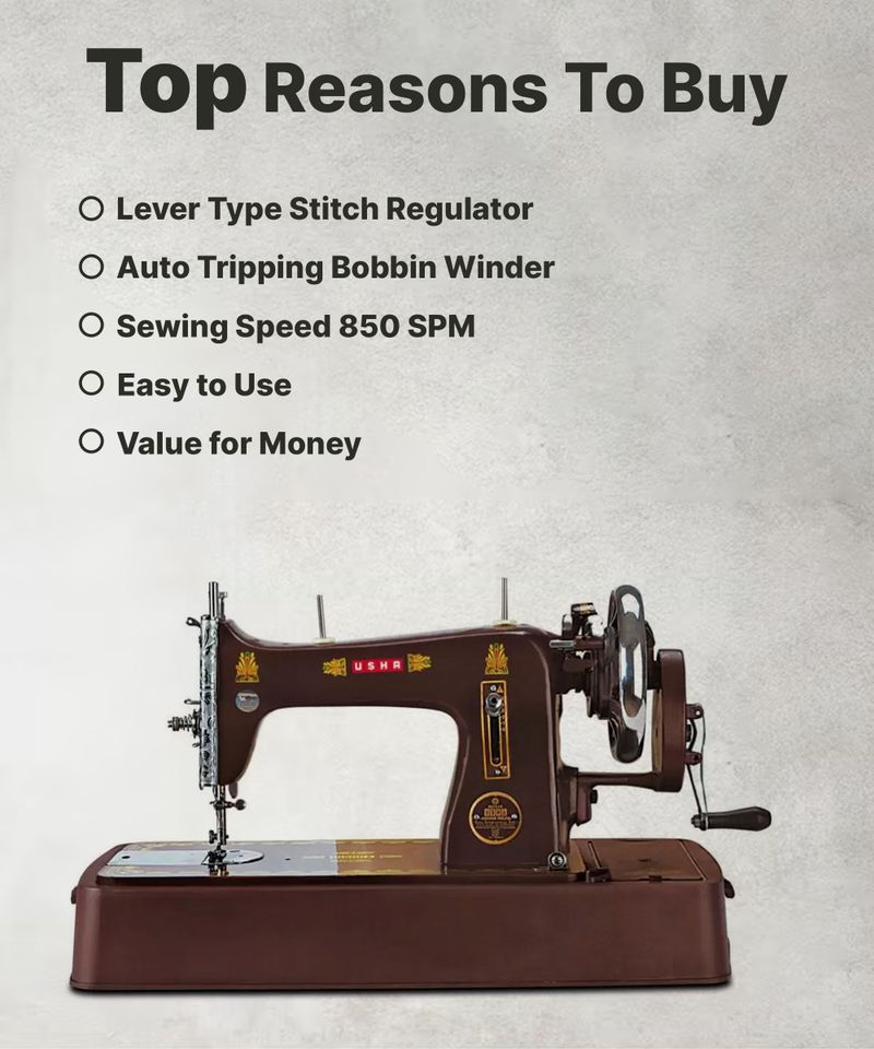 USHA Bandhan Dlx Composite Sewing Machine - Image 3