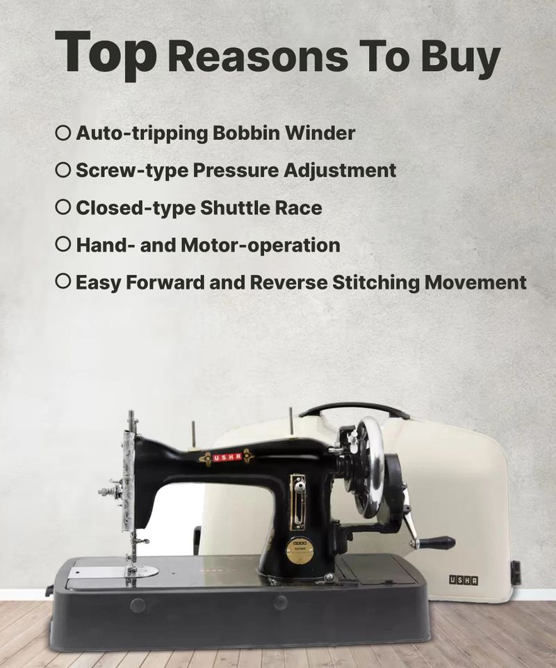 USHA Anand Composite H Manual Sewing Machine - Image 3