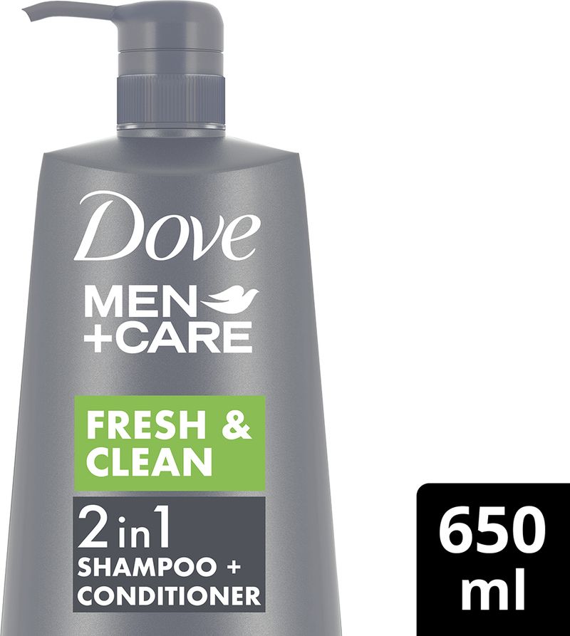 Dove Men+Care Fresh & Clean 2in1 Shampoo+Conditioner 650ml - Image 4