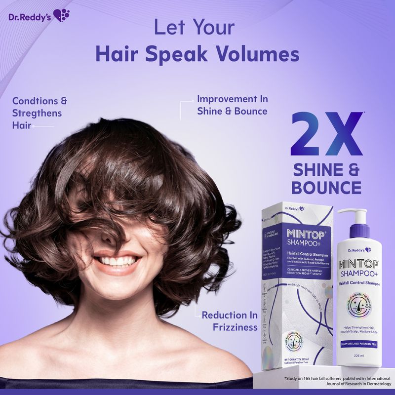 Dr. Reddy's Mintop Shampoo+ with Redensyl 225ml - Image 4
