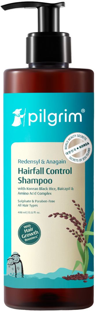 Pilgrim Redensyl & Anagain Hairfall Control Shampoo, 400ml - Image 2
