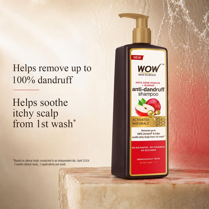 WOW SKIN SCIENCE Apple Cider Vinegar Shampoo 1 L - Image 6