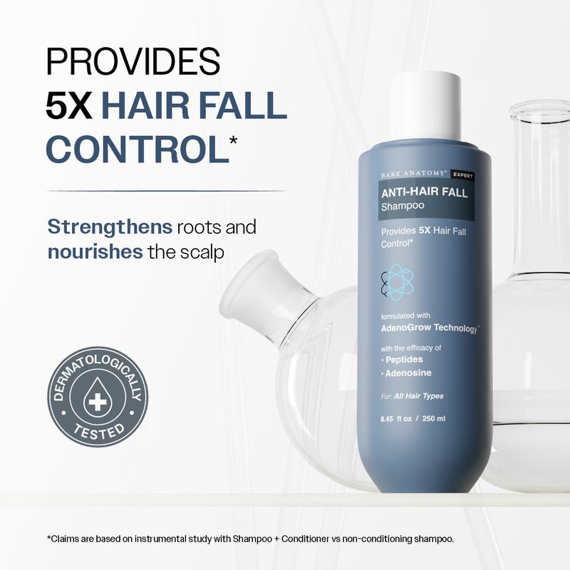 BARE ANATOMY 5X Hair Fall Control Shampoo 250ml - Image 4