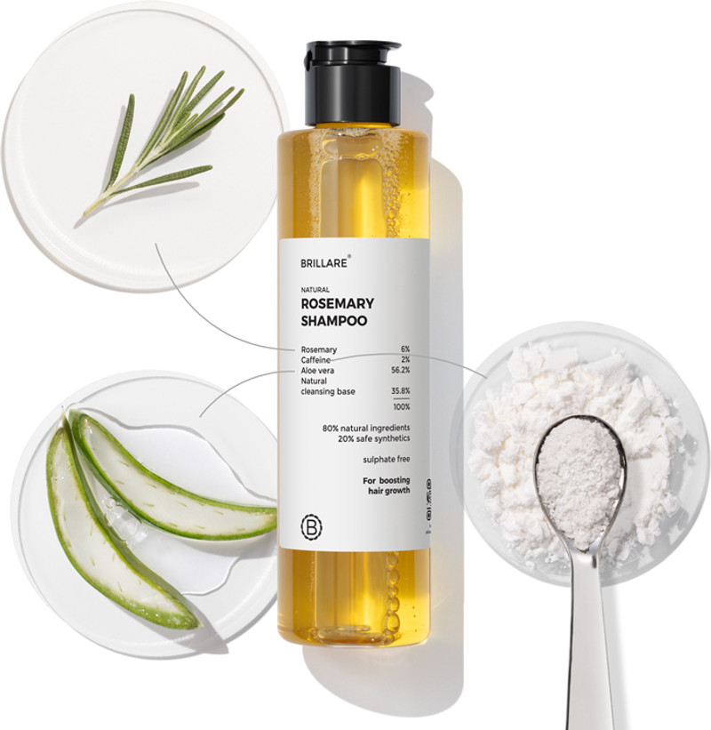 6% Rosemary Shampoo with 2% Caffeine for Hair Growth & Hair Fall Control (100 ml)