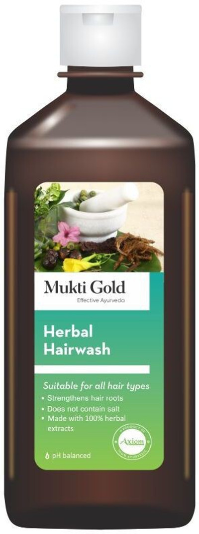 AXIOM Mukti Gold Hair Wash,For Strong, Shine hair� (800 ml)