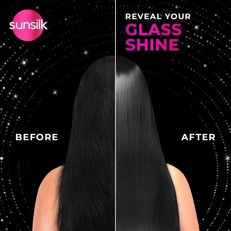 SUNSILK Radiant Black Shine Shampoo 180ml - Image 3