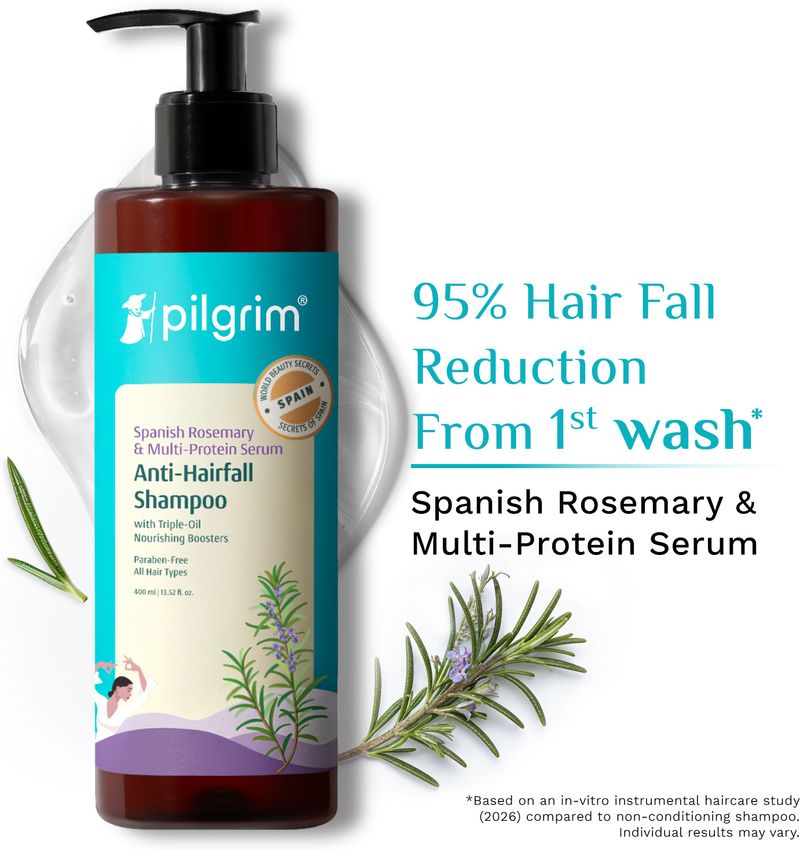 Pilgrim Spanish Rosemary Anti Hairfall Shampoo, 400ml - Image 2