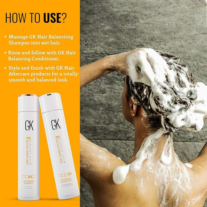 Global Keratin (GK) Balancing Shampoo and Conditioner Set - Image 4