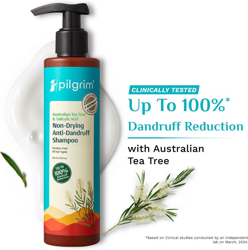 Pilgrim Australian Tea Tree Anti Dandruff Shampoo 200ml - Image 2