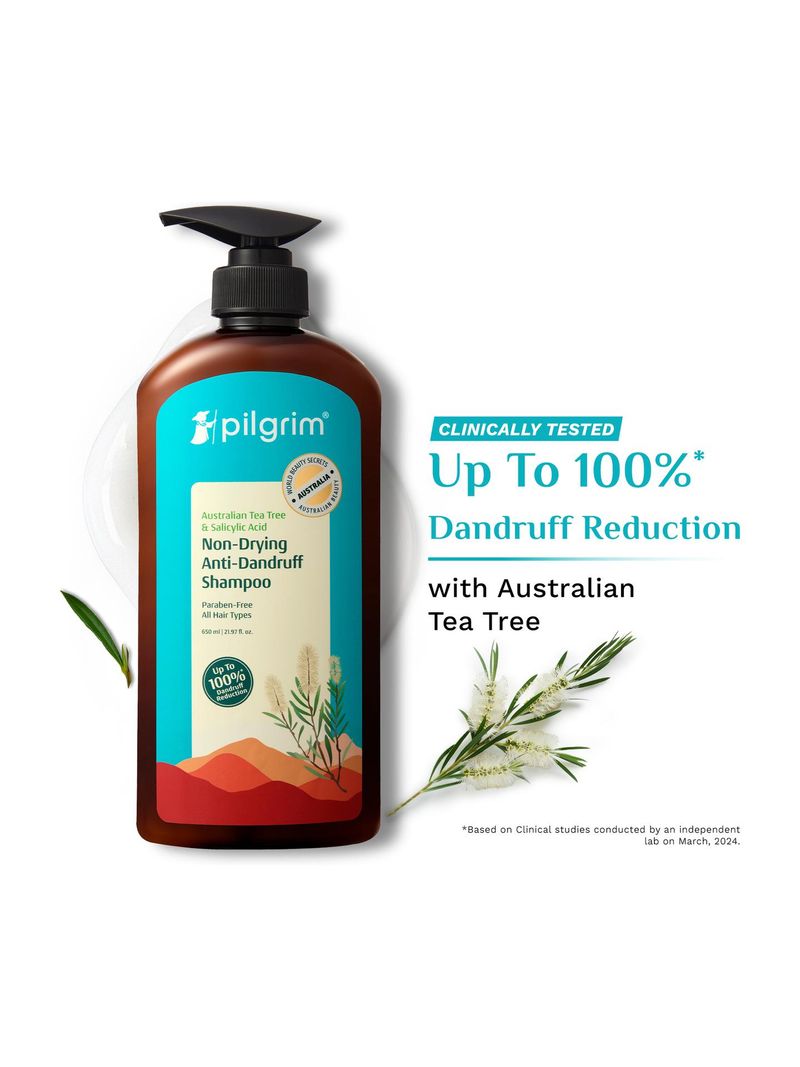 Pilgrim Australian Tea Tree Anti Dandruff Shampoo 200ml - Image 2