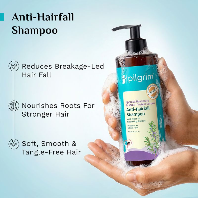 Pilgrim Spanish Rosemary Anti Hairfall Shampoo 200ml - Image 4