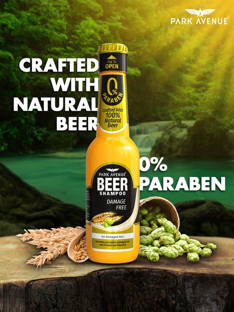 Park Avenue Beer Shampoo Damage Free 650 ml - Image 3