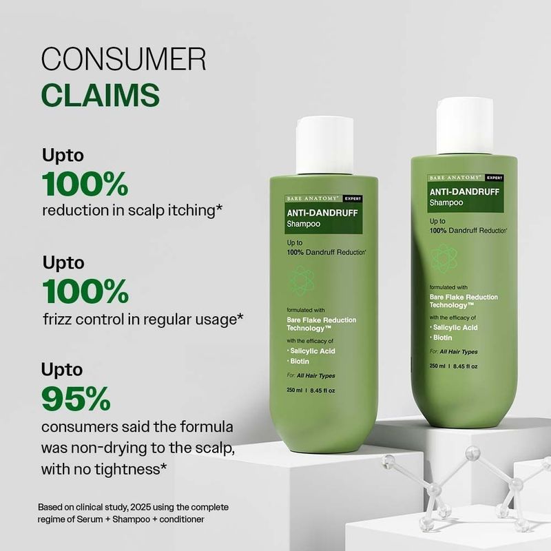 BARE ANATOMY Anti Dandruff Shampoo 50ml - Image 5