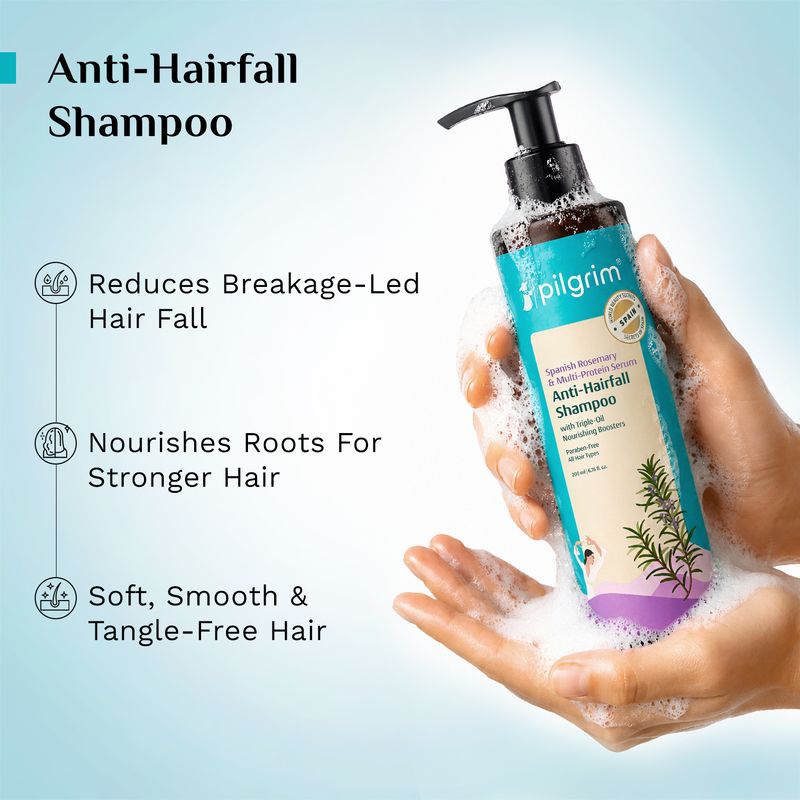 Pilgrim Spanish Rosemary Anti Hairfall Shampoo - Image 5