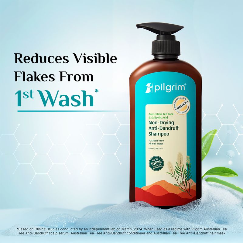 Pilgrim Australian Tea Tree Anti Dandruff Shampoo 200ml - Image 4