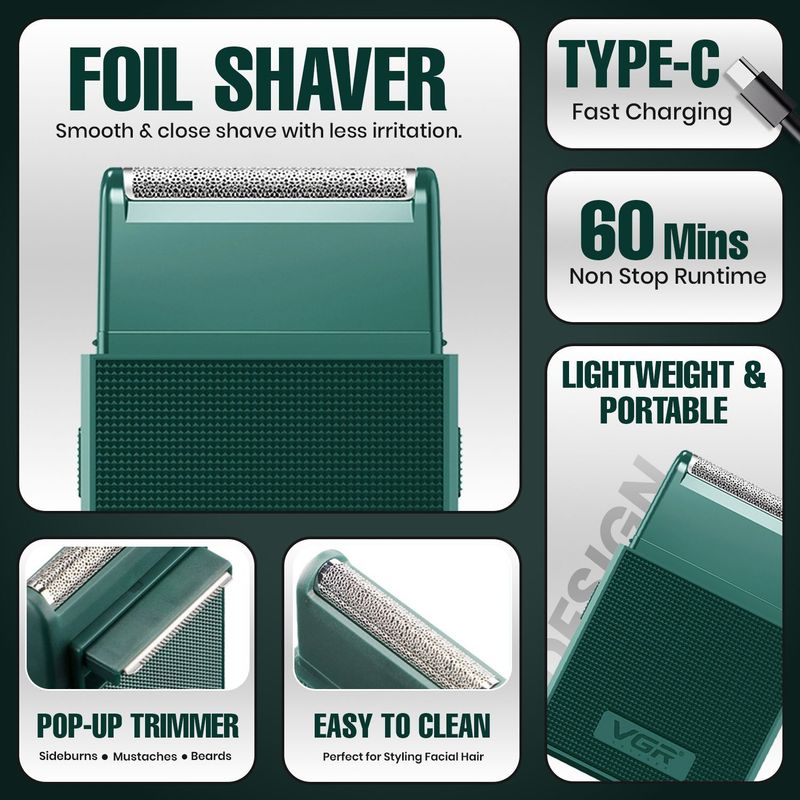 VGR V-376 Pocket Shaver For Men - Image 3