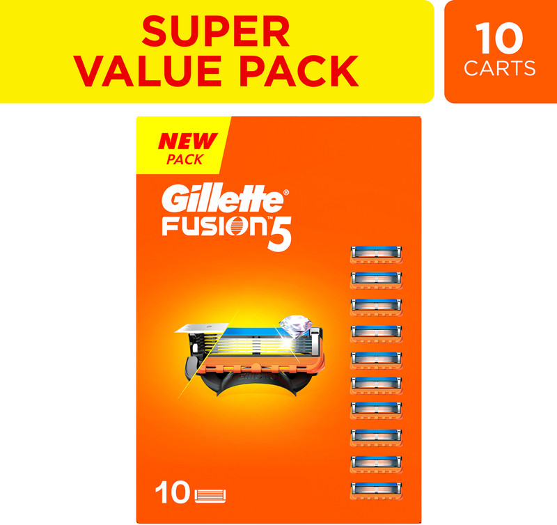 Gillette Fusion 5 Manual Shaving Blades for men Pack of 10