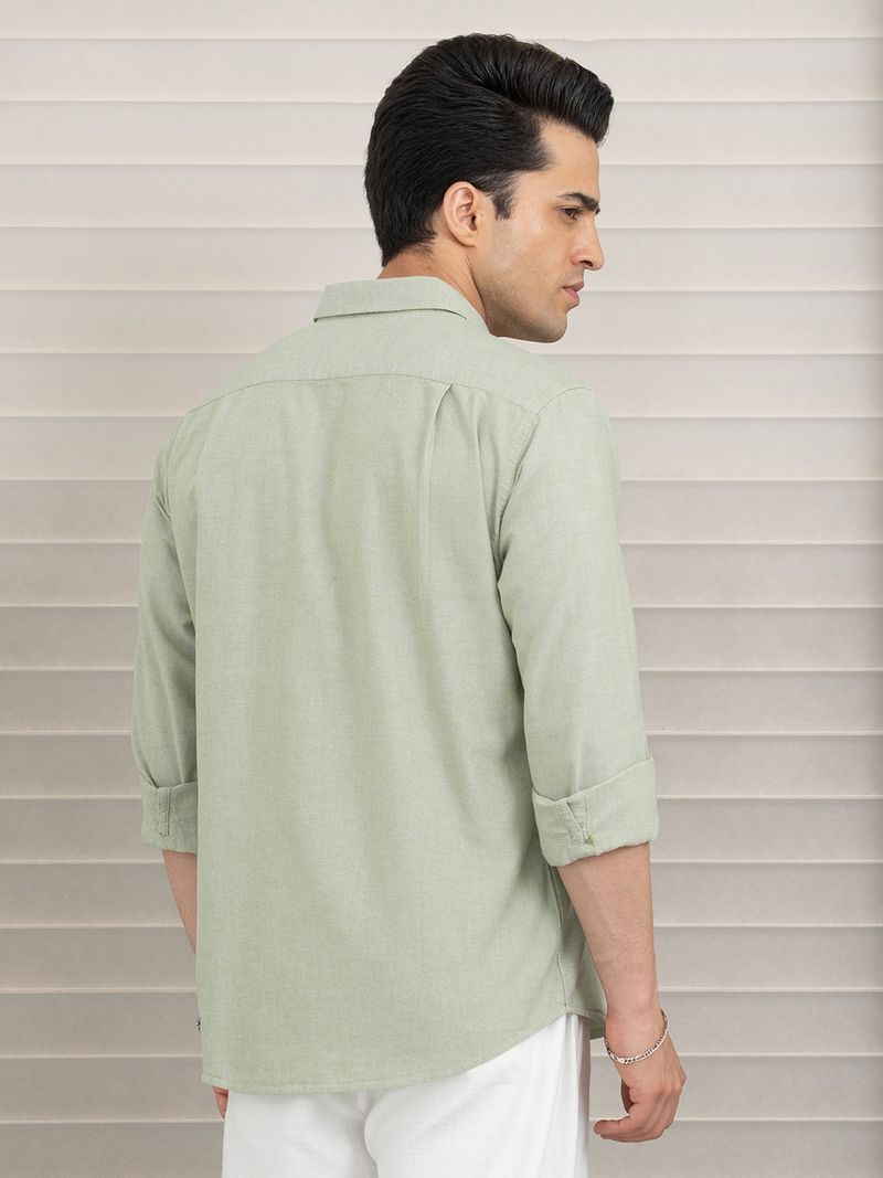 RED TAPE Men Relaxed Fit Self Design Button Down Shirt - Image 4