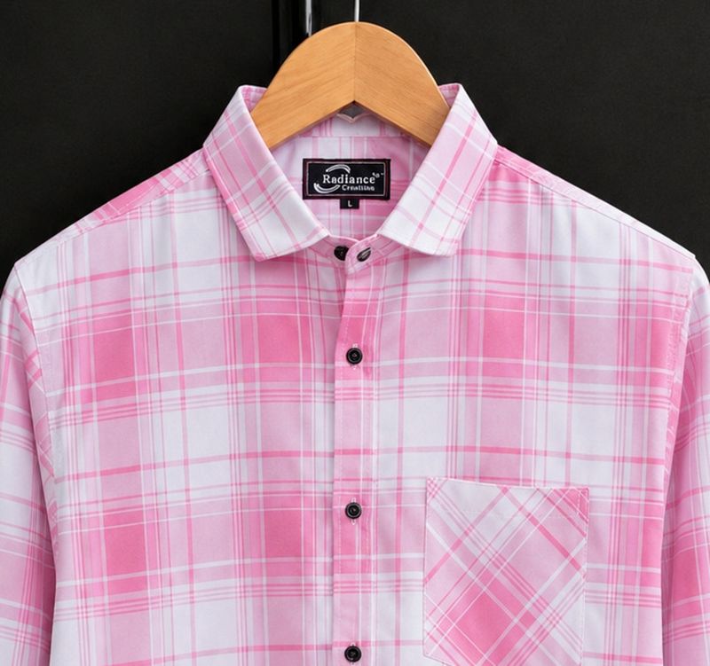 Radiance Creation Men Checkered Casual Shirt - Image 4