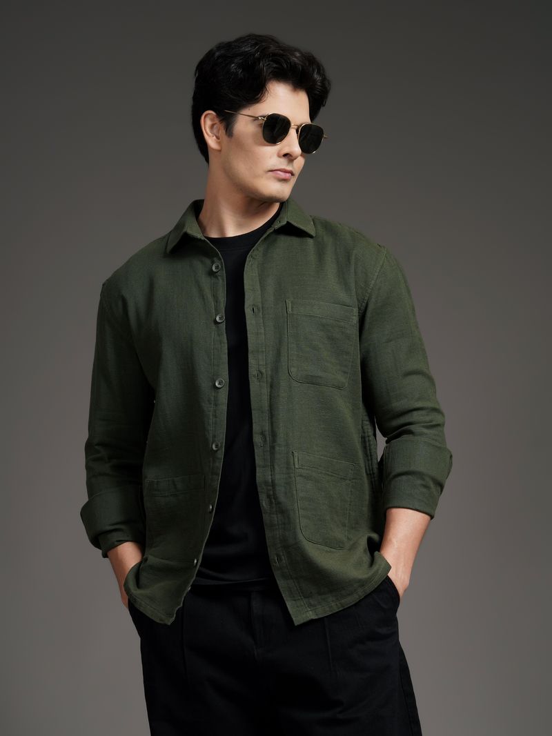 Paul Street Men Relaxed Fit Spread Collar Shirt - Image 2