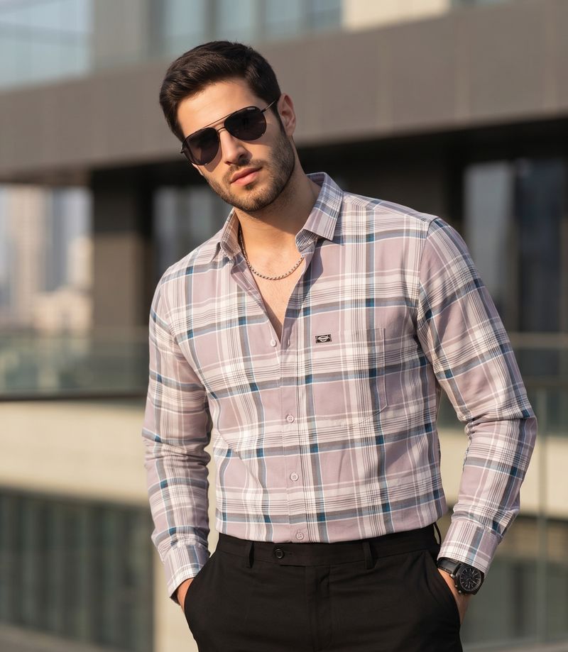 METRONAUT Men Regular Fit Checkered Shirt - Image 6