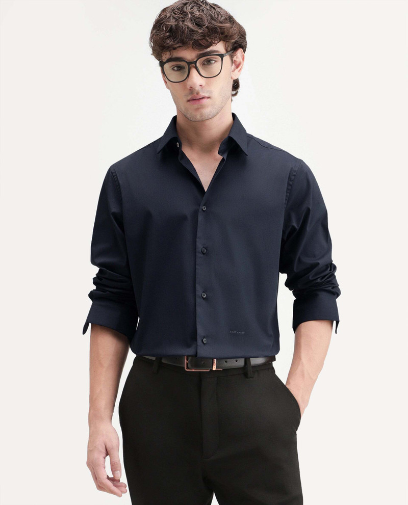 RARE RABBIT Men Regular Fit Solid Casual Shirt