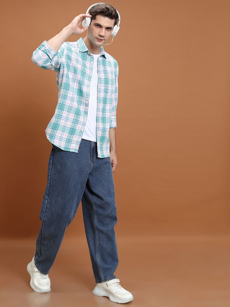 HIGHLANDER Slim Fit Checkered Casual Shirt - Image 6
